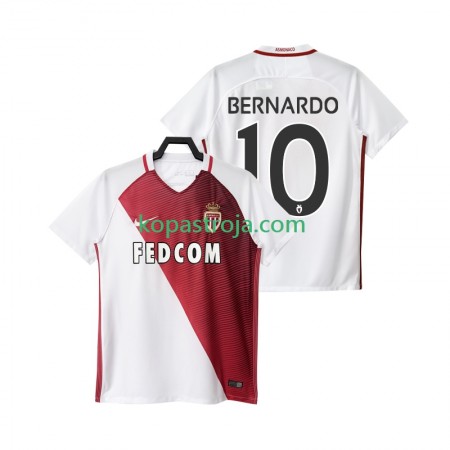 Billiga Fotbollströjor AS Monaco BERNARDO 10 2016 2017 Hemma tröja Kortärmad